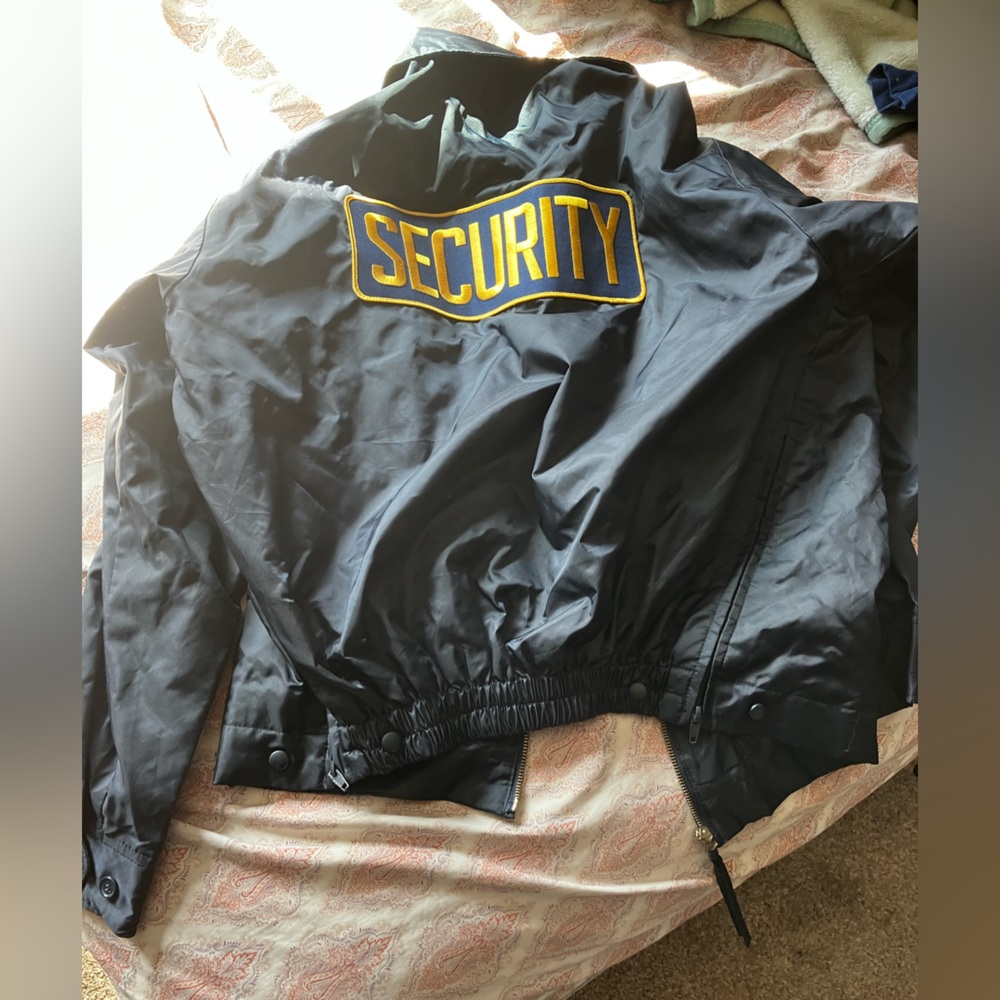 National Patrol Security overcoat jacket